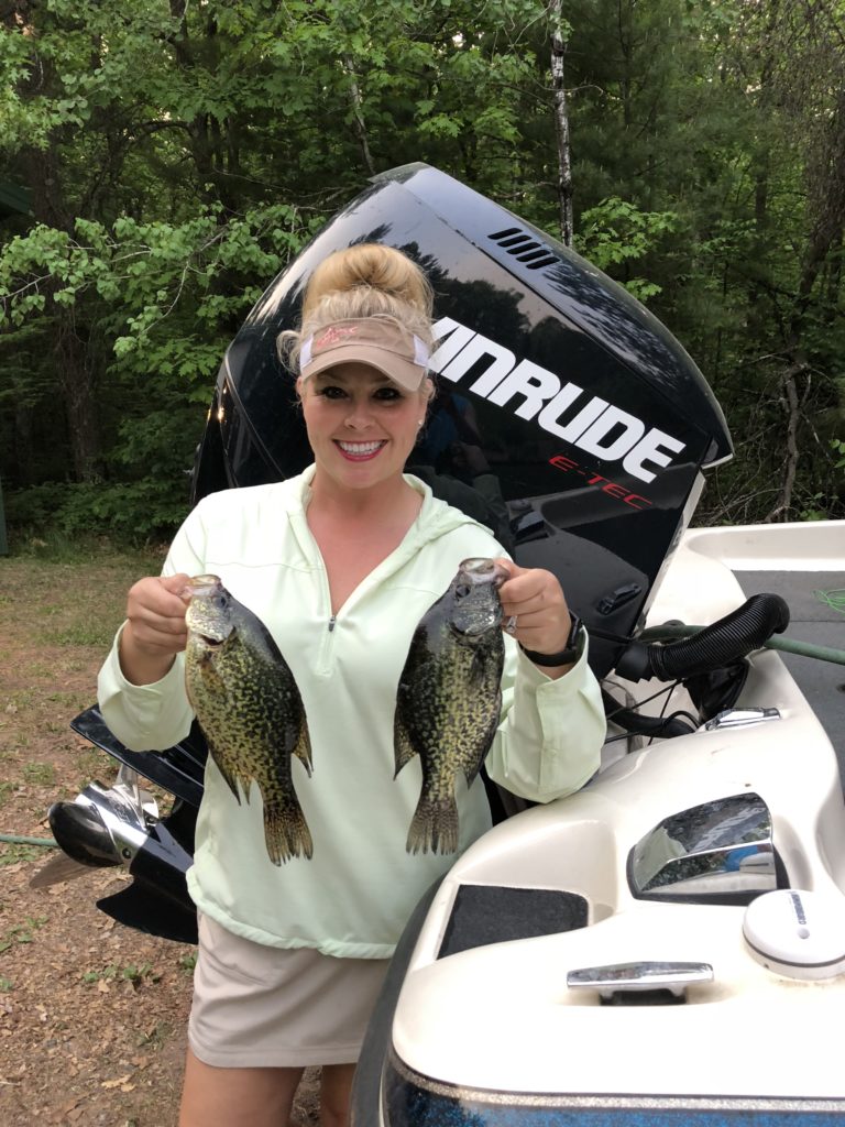 woman fishing - Hayward Lakes Blog