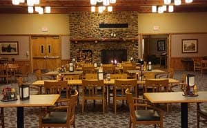 Pine Lodge at Heart Wood Resort Dining Room Hayward Lakes Eat