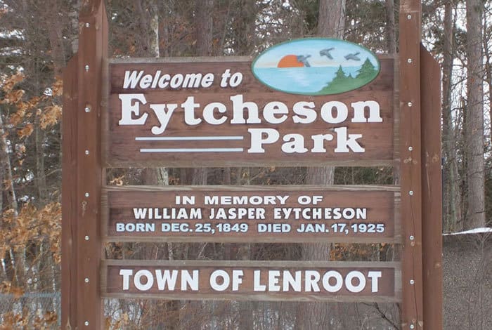 Eytcheson Park Sign - Hayward Lakes Parks